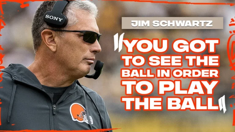 Jim Schwartz Press Conference: You got to see the ball in order to play the ball