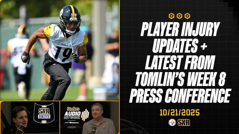 Tomlin Gives Injury Update on Austin III More SNR Drive (Oct. 21) Pittsburgh Steelers