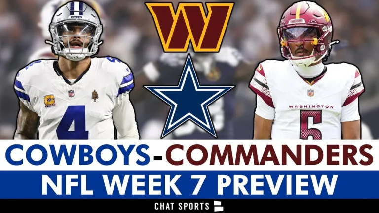 Dallas Cowboys vs. Washington Commanders: Injury News, Top Matchups & In NFL Week 7 Preview