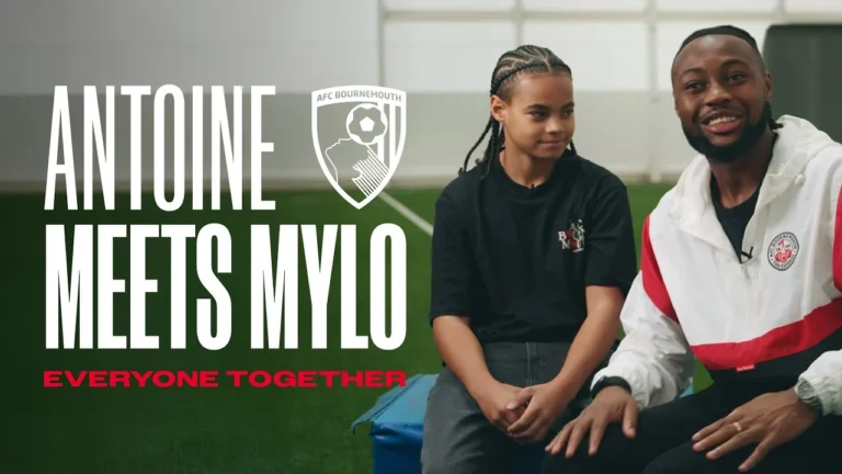 This is a story of courage, compassion, and change: When Antoine Semenyo met Mylo.