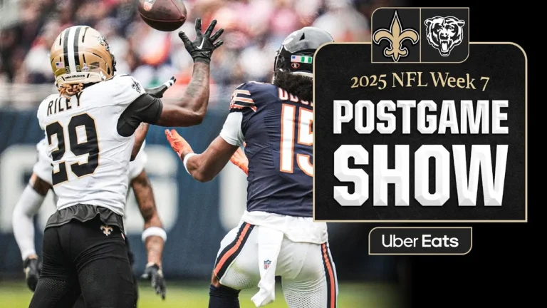 LIVE: Bears vs. Saints Postgame Show 2025 NFL Week 7