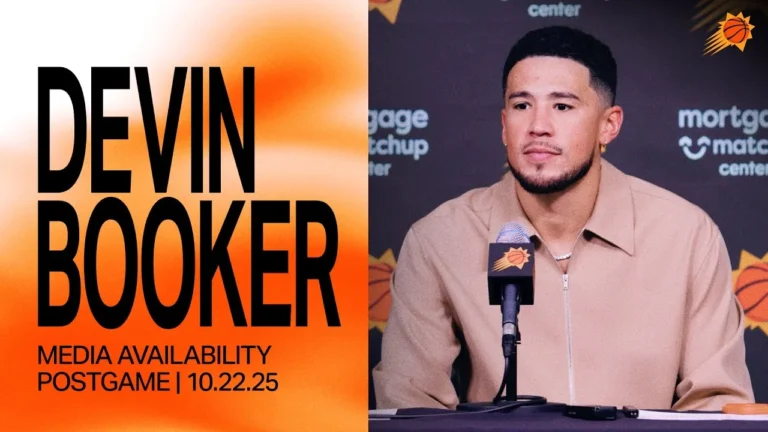 Devin Booker Postgame Media Availability Phoenix Suns 10-22-25