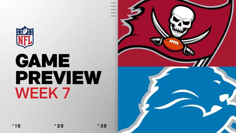 Tampa Bay Buccaneers vs Detroit Lions Week 7 Game Preview