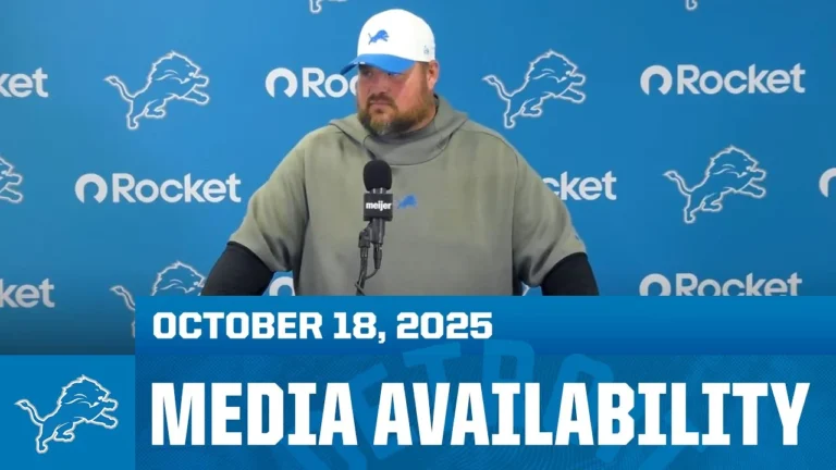 Hank Fraley meets with the media October 18, 2025