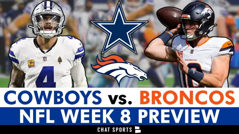 Dallas Cowboys vs. Denver Broncos: Injury News, Matchups & Players To Watch NFL Week 8 Preview