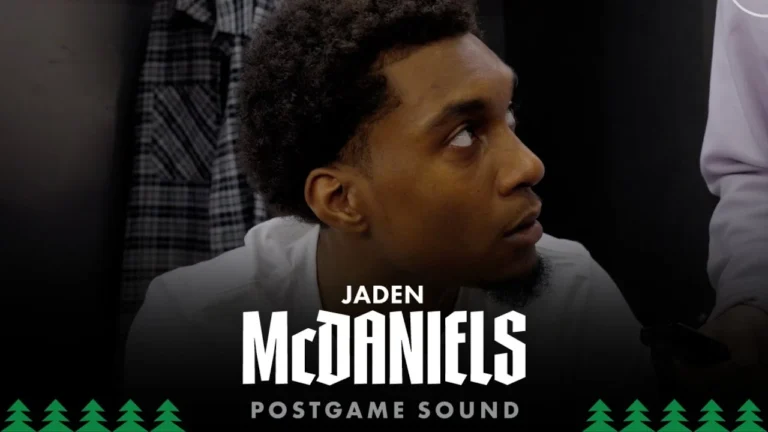 This Team Trusts Each Other Jaden McDaniels Postgame Sound 10.23.25