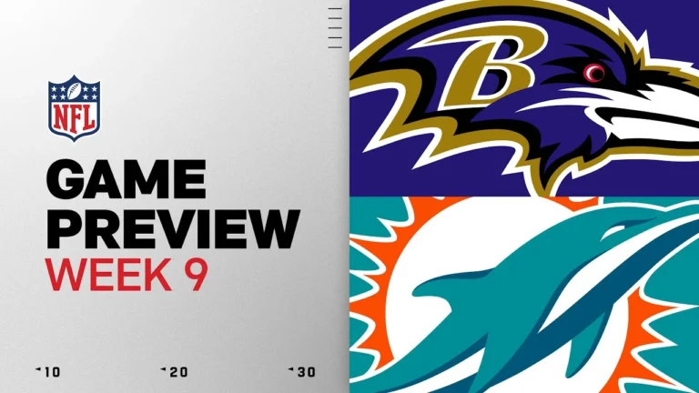 Baltimore Ravens vs Miami Dolphins Week 9 Game Preview