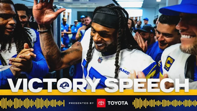 5 TUDDIES! Sean McVays Victory Speech After Week 7 Win Over Jaguars In London