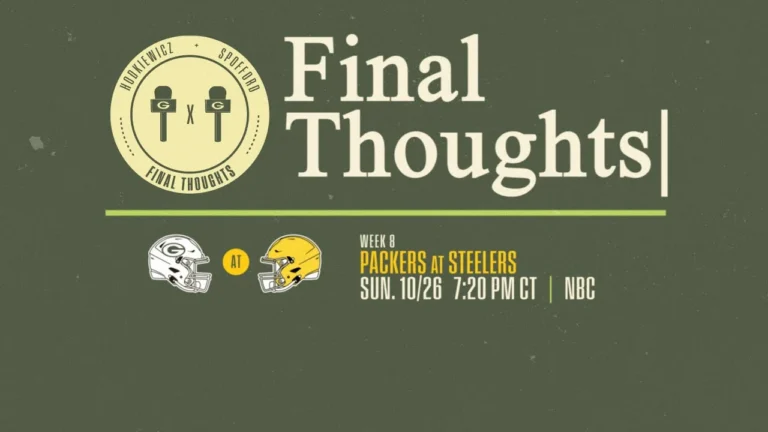 Final Thoughts: Packers vs. Steelers
