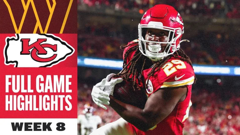 Kansas City Chiefs vs. Washington Commanders Game Highlights NFL 2025 Season – Week 8