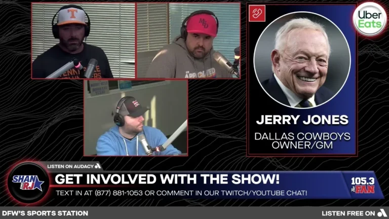 Jerry Jones Reacts to the Panthers Loss 105.3 The Fan