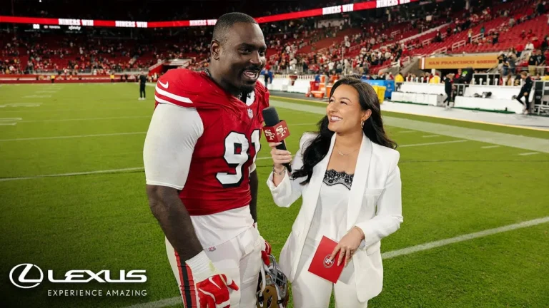 Sam Okuayinonu Talks ‘Taking Over the Game,’ Recaps Win vs. Atlanta Falcons 49ers
