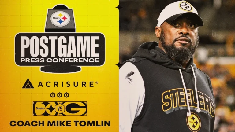 Coach Mike Tomlin Postgame Press Conference (Week 8 vs Green Bay Packers) Pittsburgh Steelers