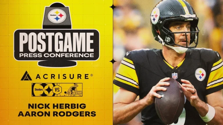 Rodgers & Herbig Postgame Press Conference (Week 6 vs Cleveland Browns) Pittsburgh Steelers