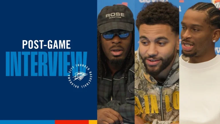 OKC Thunder Full Media Availability Post Game vs Sacramento Kings October 28, 2025