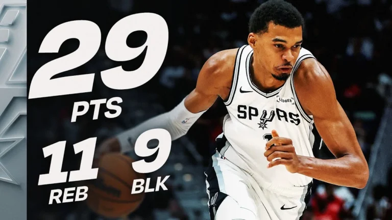 Wemby Drops Near TRIPLE-DOUBLE With Blocks! October 24, 2025