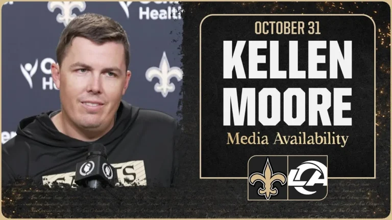 Kellen Moore previews Week 9 vs. Los Angeles Rams New Orleans Saints