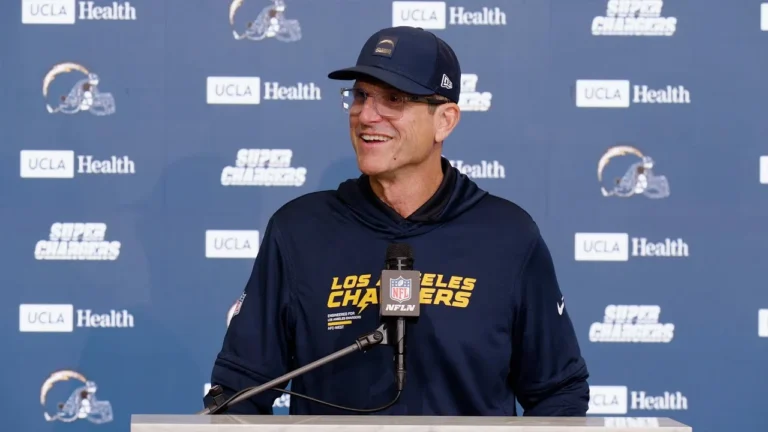 Jim Harbaugh Postgame Press Conference Vs Vikings LA Chargers