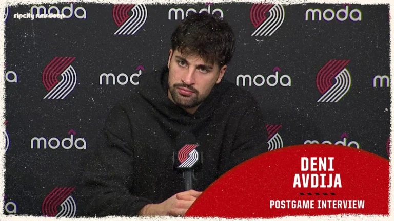 Deni Avdija on His Performance Against Warriors, Tiago Splitter, and Being Determined.