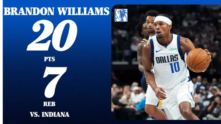 Brandon Williams (20 PTS 7 REB) vs. Indiana October 29, 2025