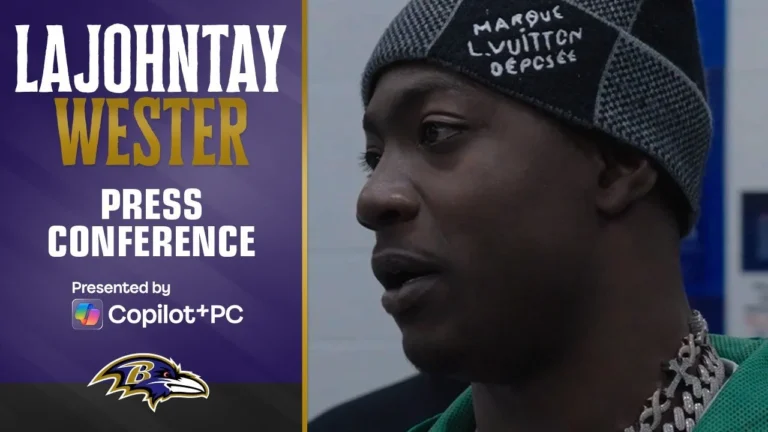 LaJohntay Wester: ‘The Defense Came Through for Me’ Baltimore Ravens