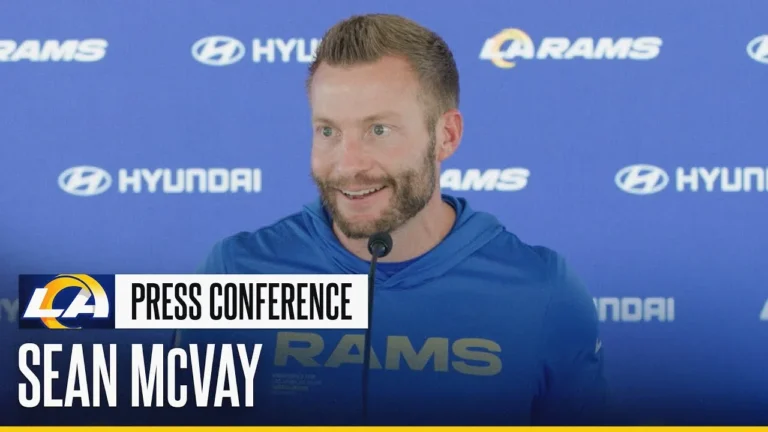 Sean McVay Talks Rams’ Dominant Defensive Line, Davante Adams’ Team Chemistry & His Coaching Staff