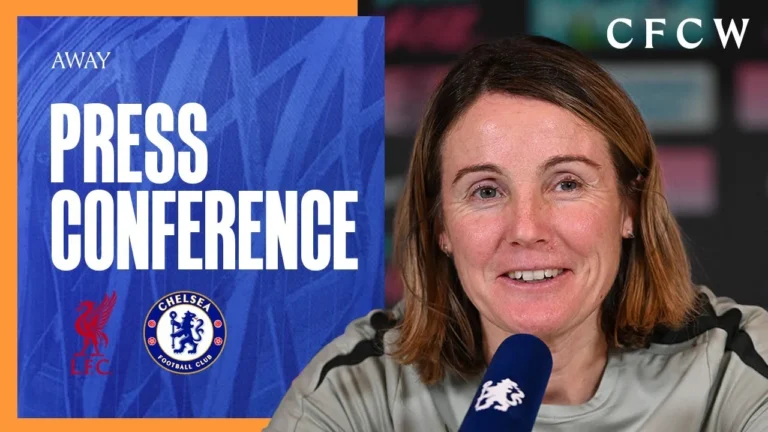 BOMPASTOR Press Conference WSL GW9 Liverpool Women vs Chelsea Women 14 11 25 CFCW