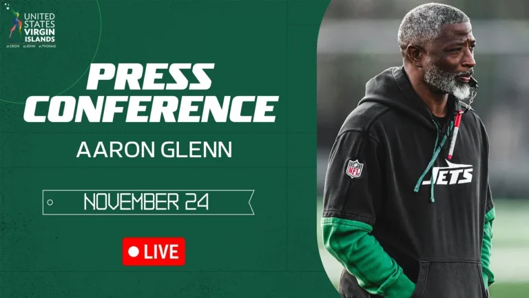 Aaron Glenn Press Conference (11 24) New York Jets