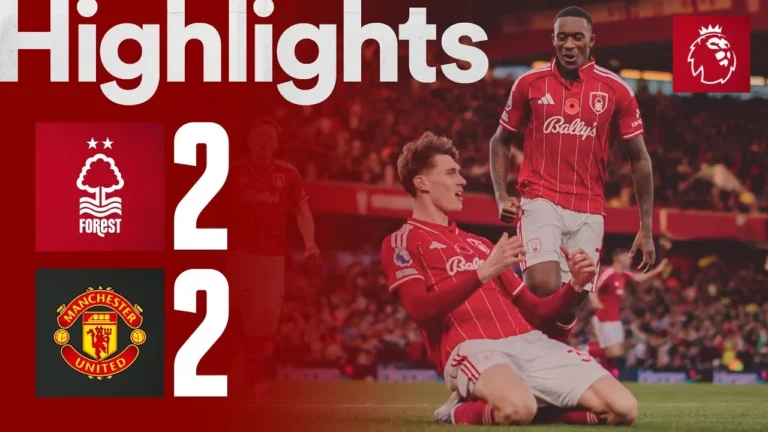 MGW & Savona On Target! Nottingham Forest 2-2 Manchester United Premier League Highlights