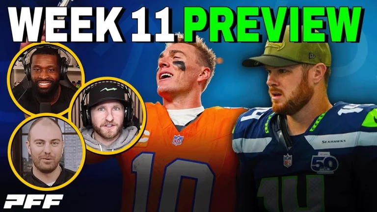 2025 NFL Week 11 Preview PFF NFL Show