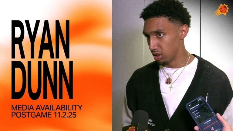 Ryan Dunn Postgame Media Availability Phoenix Suns 11-2-25