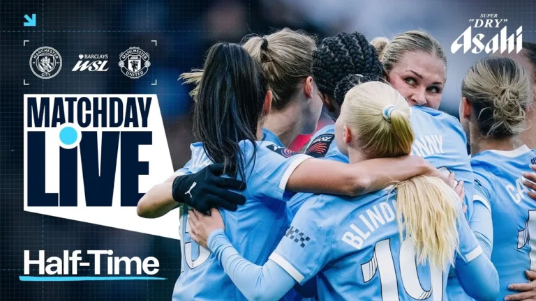 MATCHDAY LIVE! CITY LEAD 3-0 AT HALF TIME IN MANCHESTER DERBY! Man City 3-0 Man United