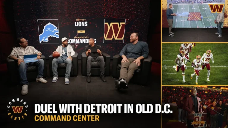 Detroit Lions Coming to Town for BIG NFC Rematch Command Center Washington Commanders NFL