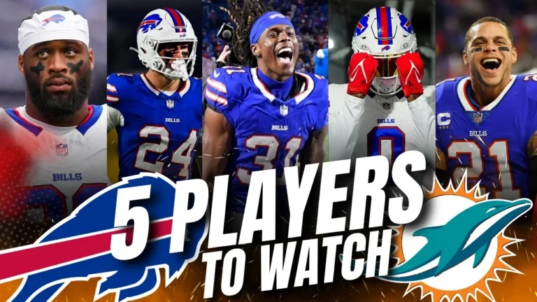 FIVE PLAYERS TO WATCH: Bills look to STAY HOT vs floundering Fish in Miami
