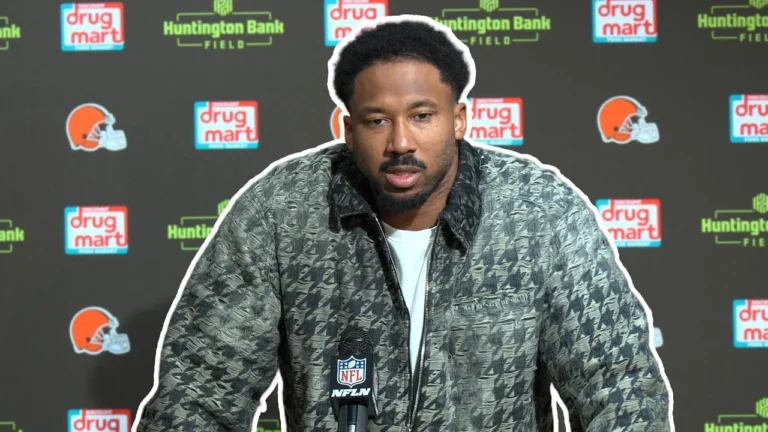 Myles Garrett Postgame Press Conference Week 11 vs. Baltimore Ravens