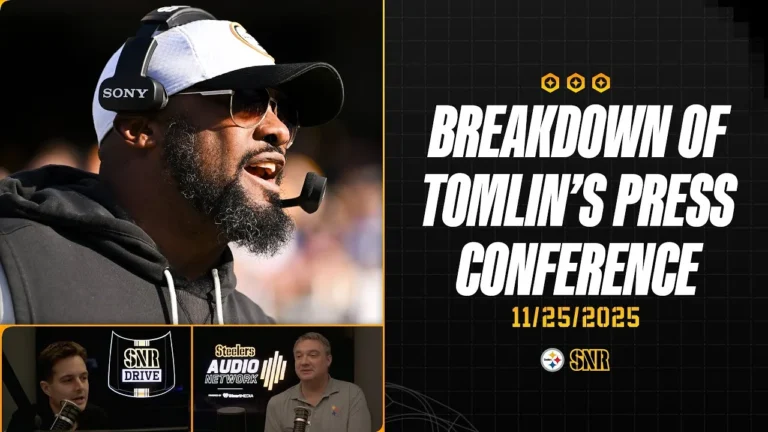 Breakdown of Tomlin’s Press Conference SNR Drive (Nov.25) Pittsburgh Steelers