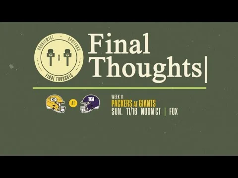 Final Thoughts: Packers vs. Giants