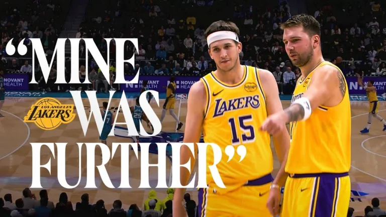 Luka and Austin Had a Half-Court Competition… IN-GAME