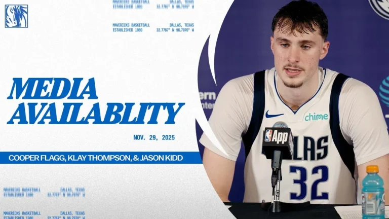 Cooper Flagg, Klay Thompson, & Jason Kidd Media Availability LAC 11 29 25