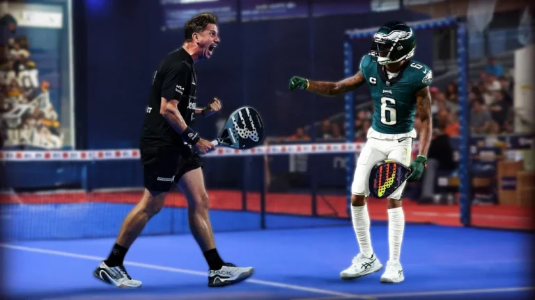 Paquito Navarro Teaches Devonta Smith How to Play Padel!