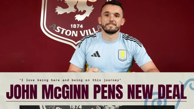 I love being here and being on this journey John McGinn signs new Villa contract