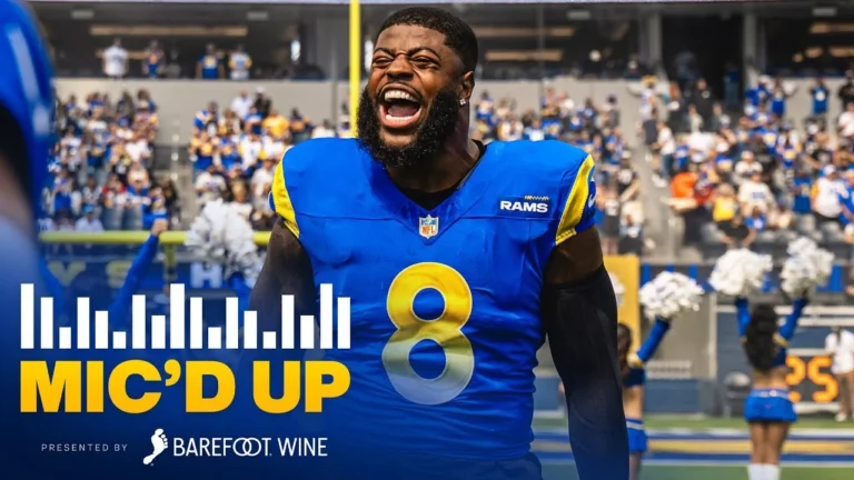 Jared Verse Mic’d Up & HYPED During The Rams’ 34-10 Win Over The Saints
