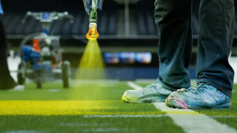 Everything It Takes To Paint An NFL Field