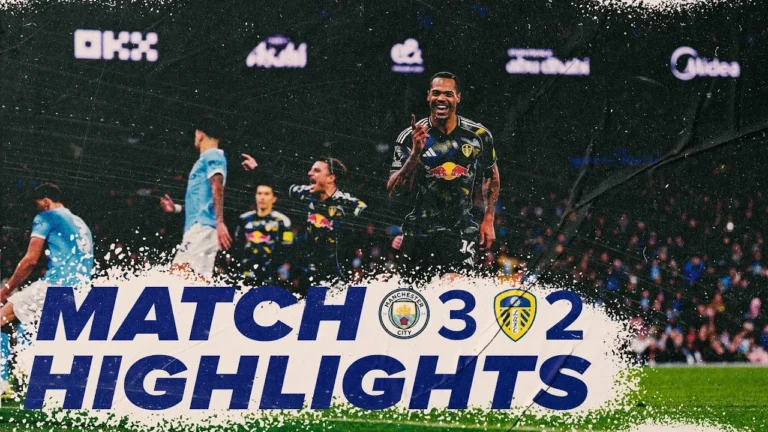 Manchester City 3-2 Leeds United Premier League highlights