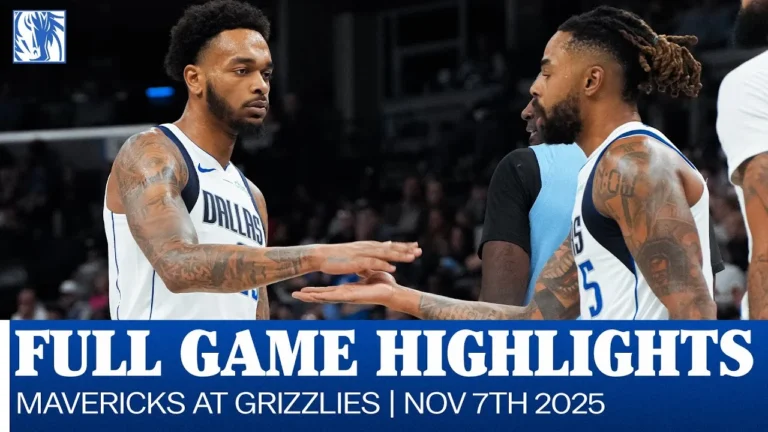 Mavericks Highlights vs. Memphis Grizzlies November 7, 2025