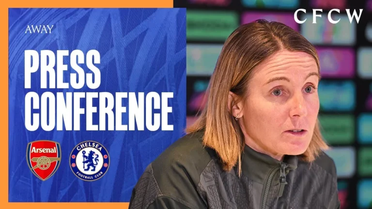 BOMPASTOR Press Conference WSL GW8 Arsenal Women vs Chelsea Women 07 11 25 CFCW