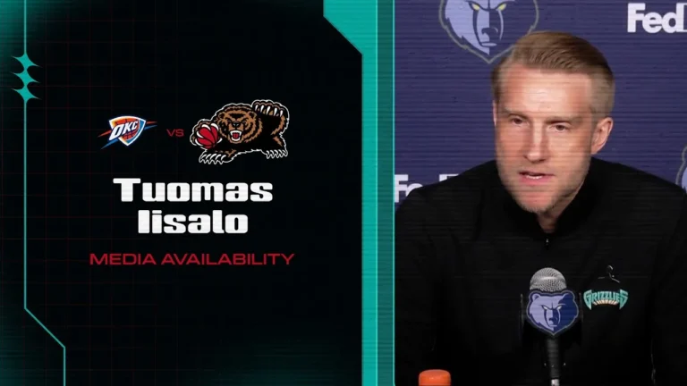 Tuomas Iisalo Press Conference Grizzlies vs. Thunder
