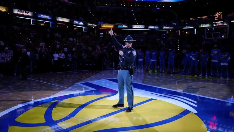Indiana State Trooper Kevin King INCREDIBLE National Anthem Performance Pacers vs. Bulls
