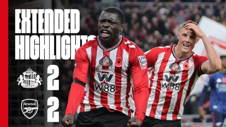 Extended Premier League Highlights Sunderland AFC 2 – 2 Arsenal FC