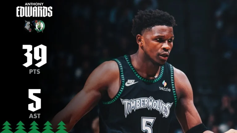 Anthony Edwards Scores 39 POINTS Vs. Celtics 11.29.25